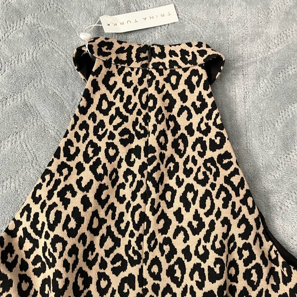 NWT Trina Turk Cheetah Halter Dress - Picture 10 of 10